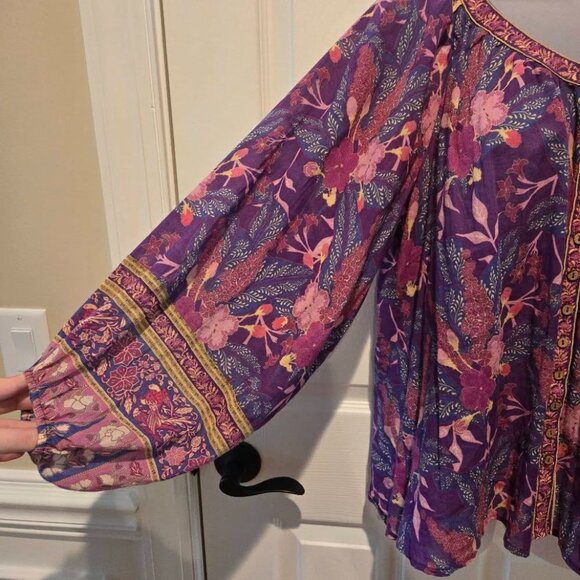 Spell & The Gypsy Collective Bianca Blouse in Wisteria Size XS - Picture 8 of 13